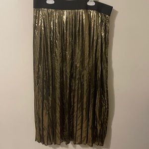 Lane Bryant Gold skirt